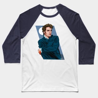 Robert Pattinson - An illustration by Paul Cemmick Baseball T-Shirt